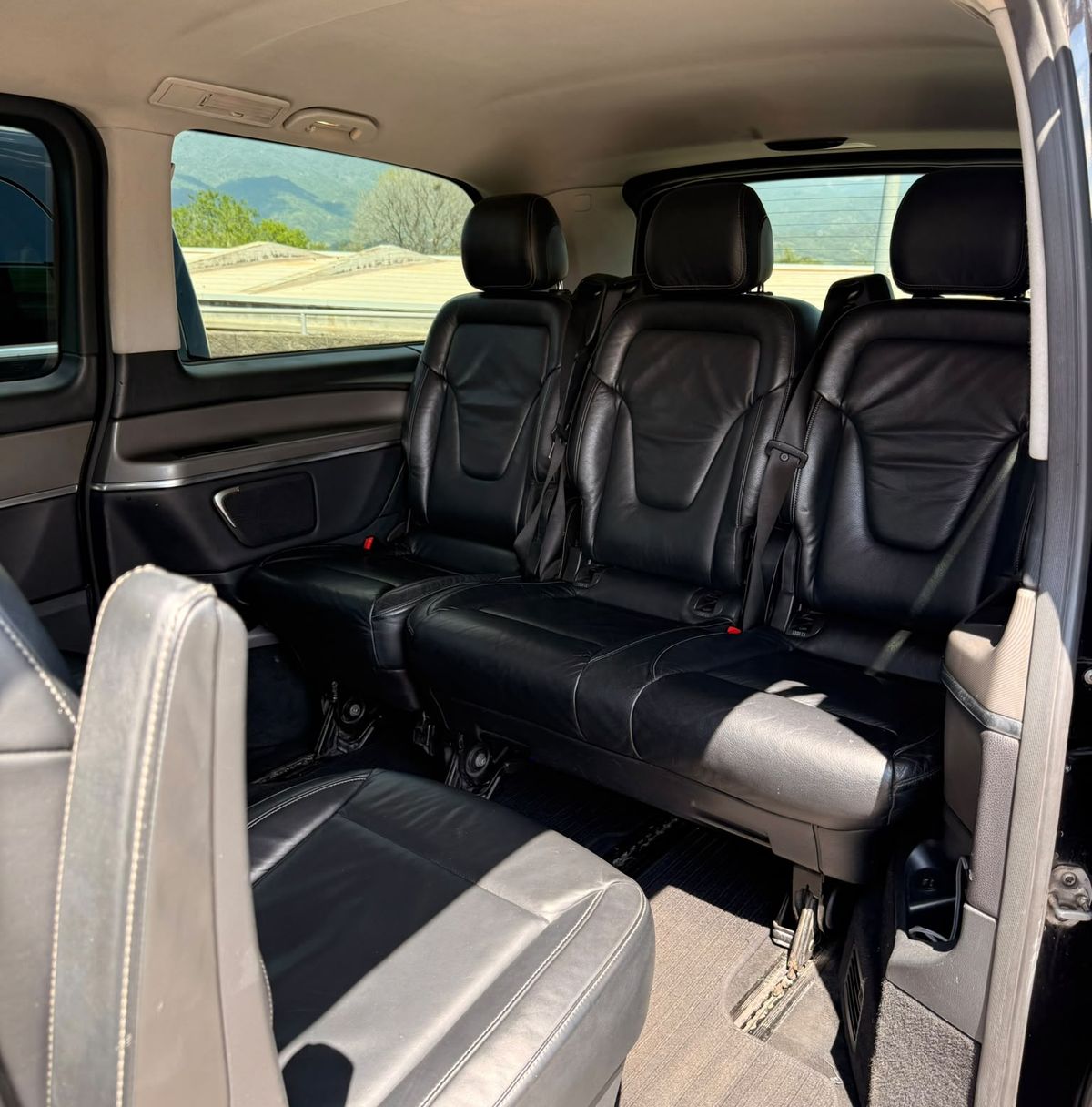 Black leather interior